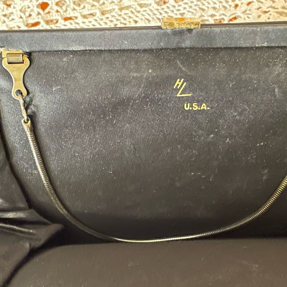 Nice Vintage 40's Satin Evening Bag - Picture 4 of 4